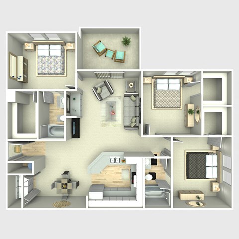 1767 Hermitage Blvd 1-3 Beds Apartment for Rent - Photo Gallery 33